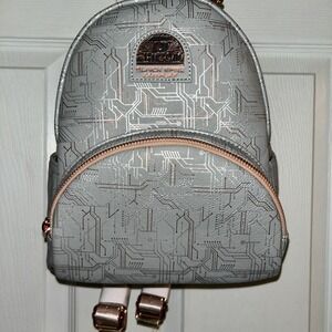 Disney Parks Star Wars Galaxy's Edge R2-D2 Droid Depot Loungefly Mini Backpack